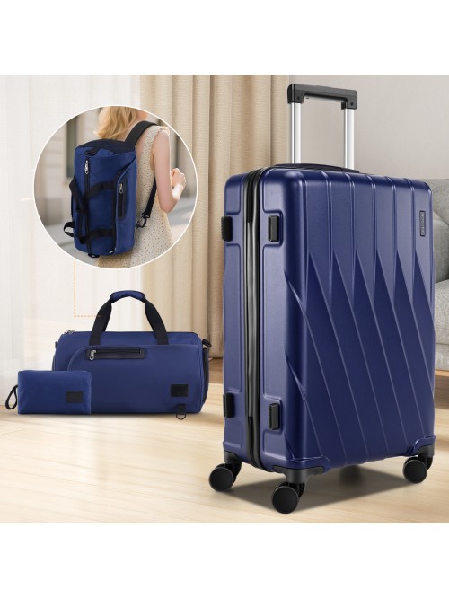 HOTEEL 20in Luggage Sets 3 Piece, PC Hardshell Sui...