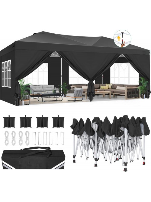 HOTEEL 10x20 Pop up Canopy Tent, Protable Canopy T...