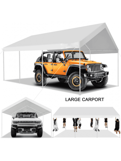 COBIZI 12x20ft Carport Heavy Duty, Portable Car Ga...