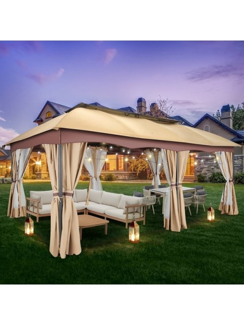 COBIZI 12X20 Heavy Duty Gazebo Outdoor Gazebo with...